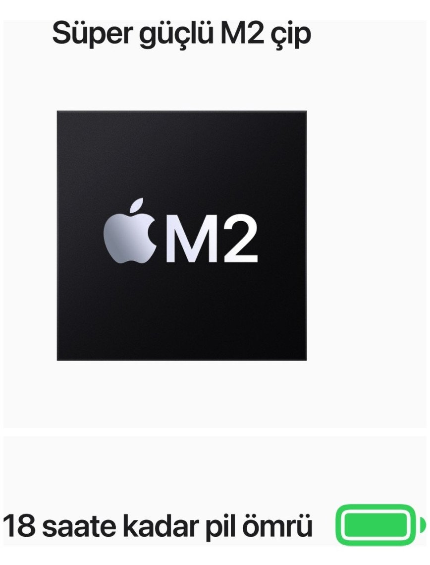 Apple MacBook Air M2 16GB 256GB SSD macOS 13" Taşınabilir Bilgisayar Gümüş MC7V4TU/A